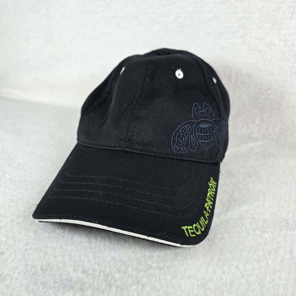 Patron Tequila Adjustable Hat Bumble Bee Embroidered Simply Perfect Baseball Cap
